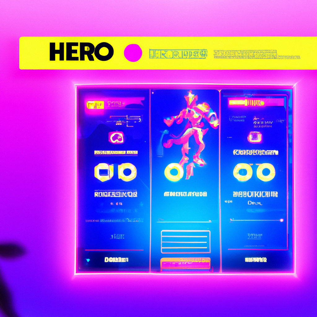 ArcadeForge hero: neon lobby HUD and match list